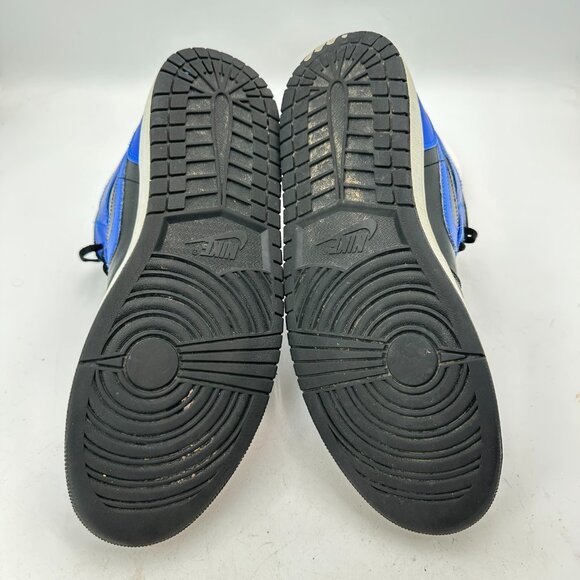 Nike Air Jordan 1 Mid Men Size 12 554724-077 Hyper Royal Black Basketball Shoes - Picture 8 of 11